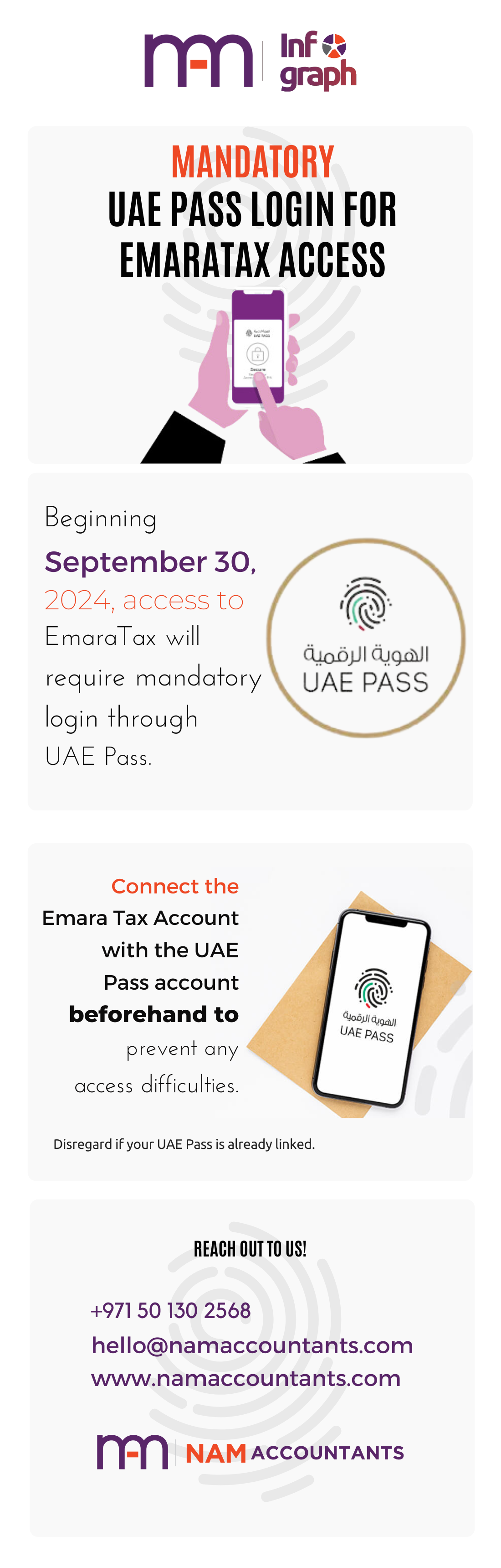  EmaraTax will require a mandatory UAE Pass login.
